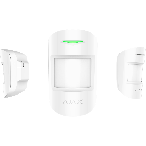 Ajax MotionProtect Plus drahtloser Funk Dual- Bewegungsmelder mit Mikrowellensensor in Farbe weiß