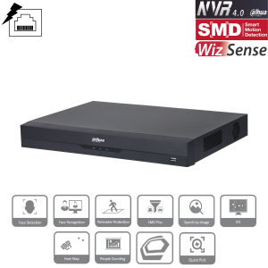 Dahua NVR4208-8P-EI Netzwerkvideorekorder 8 Kanal - 8 PoE NVR